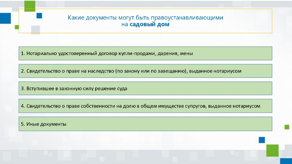 Алгоритм действий правообладателей объектов недвижимого имущества  для внесения в ЕГРН сведений о правах, возникших до 31 января 1998 года